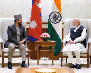 भारत भ्रमणमा रहेका रास्वपा सभापति रवि लामिछानेको प्रधानमन्त्री मोदीसँग भेटवार्ता